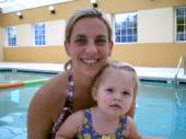 Kristie with swim baby Ben Jones